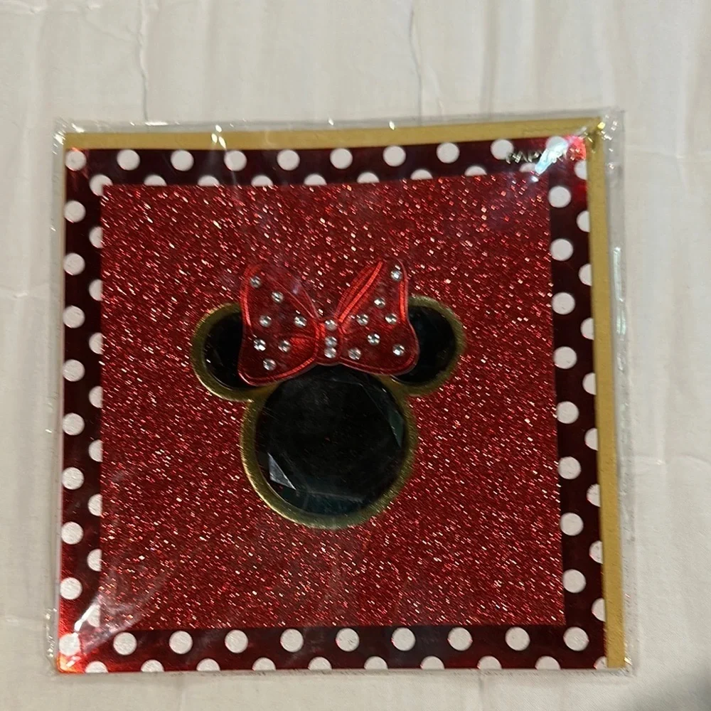 Red Glitter Minnie Mouse Scrapbook
